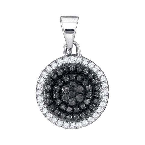 1-3CTW-Diamond BLACK MICRO-PAVE PENDANT