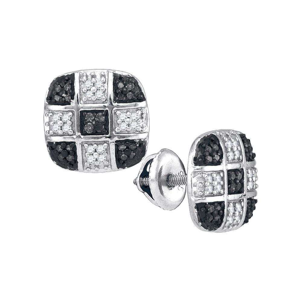 1-4CTW-Diamond BLACK MICRO-PAVE EARRING