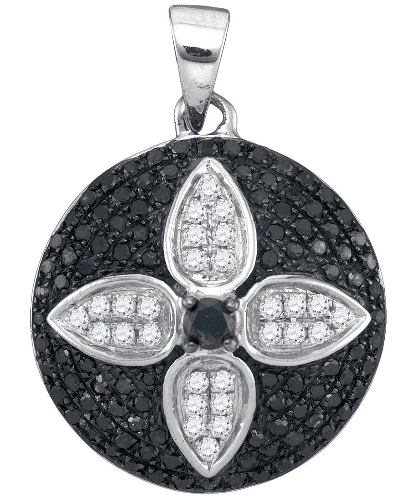 5-8CTW-Diamond BLACK MICRO-PAVE PENDANT