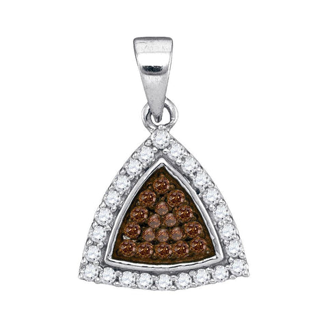 1-3CTW-Diamond BROWN MICRO-PAVE PENDANT