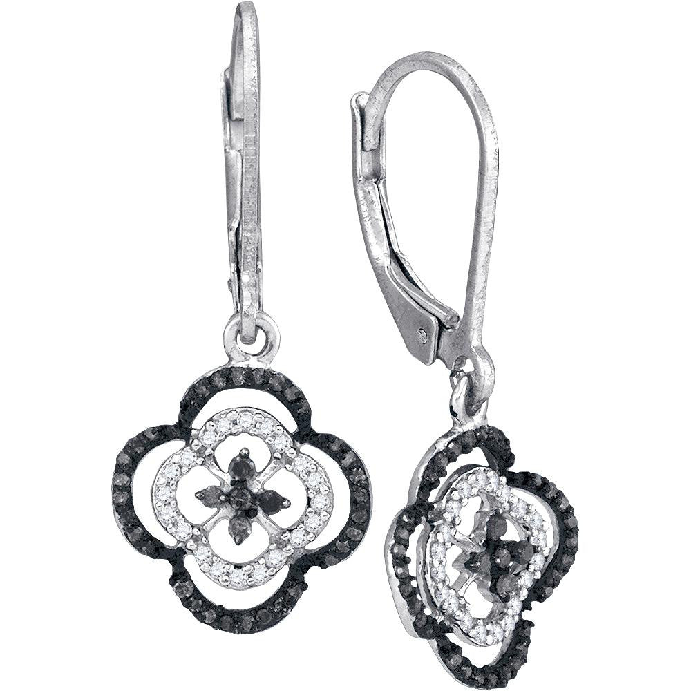 1-3CTW-Diamond BLACK MICRO-PAVE EARRING