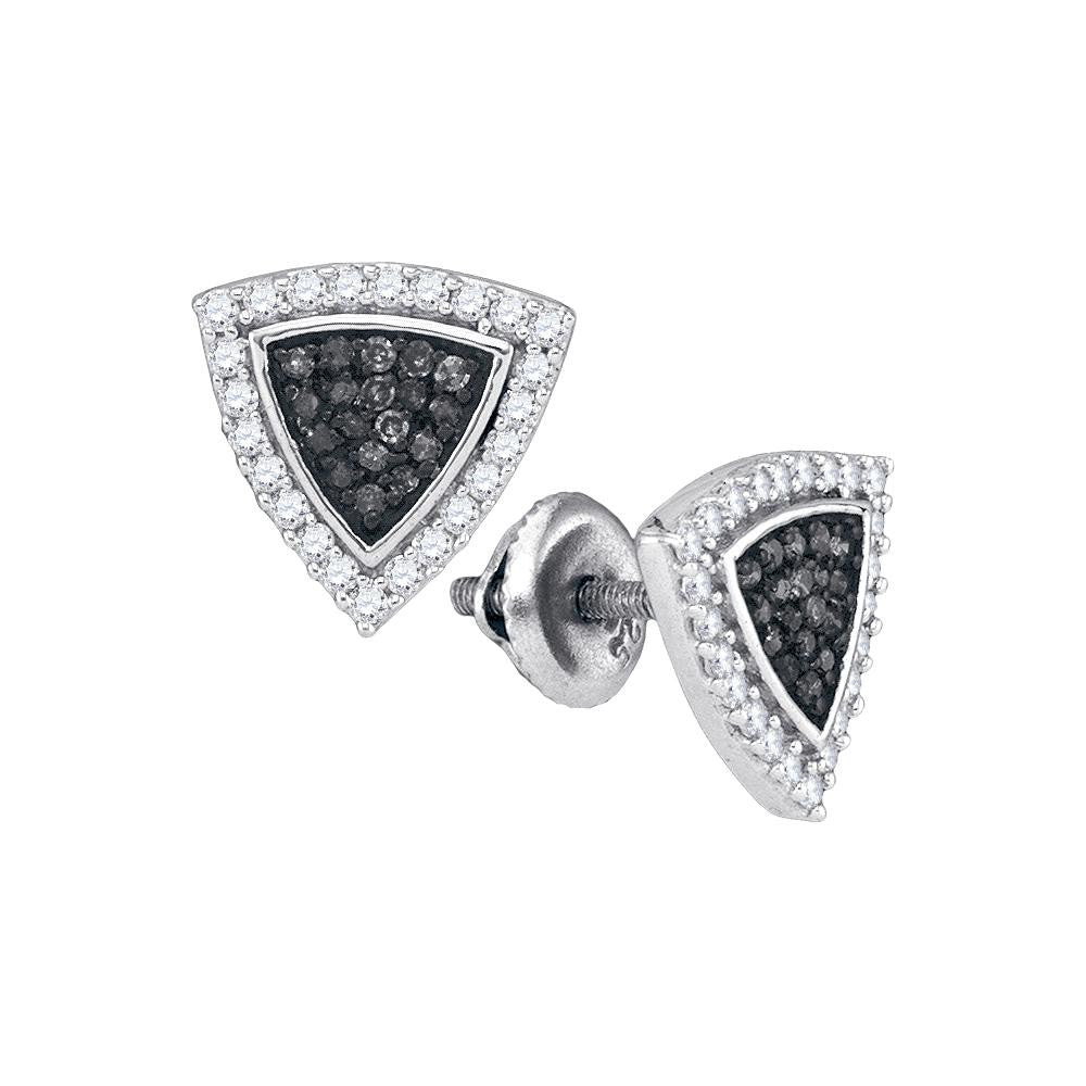 1-2CTW-Diamond BLACK MICRO-PAVE EARRING