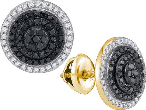 1-2CTW-Diamond BLACK MICRO-PAVE EARRING