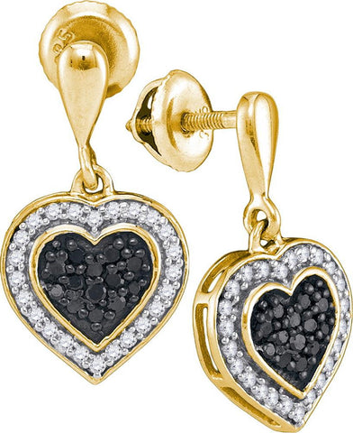 1-2CTW-Diamond BLACK MICRO-PAVE EARRING