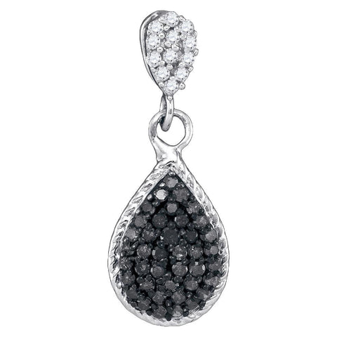 1-4CTW-Diamond BLACK MICRO-PAVE PENDANT