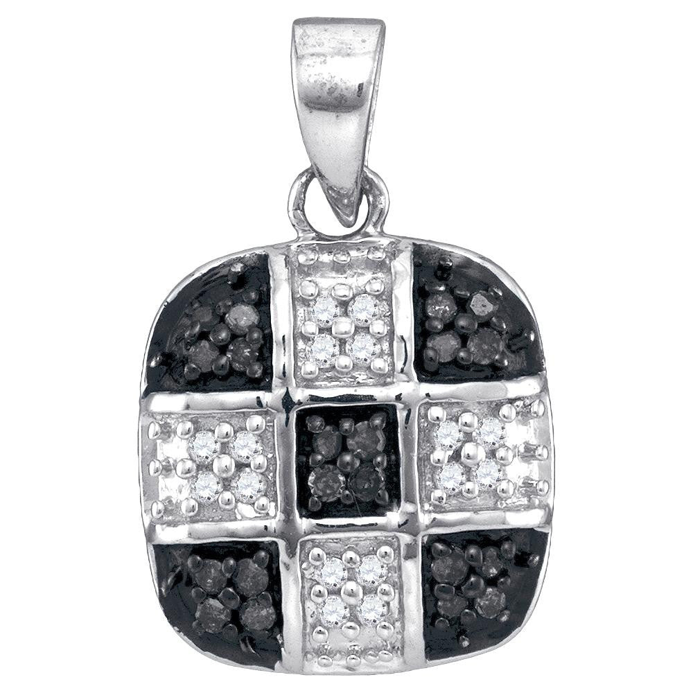 1-5CTW-Diamond BLACK MICRO-PAVE PENDANT