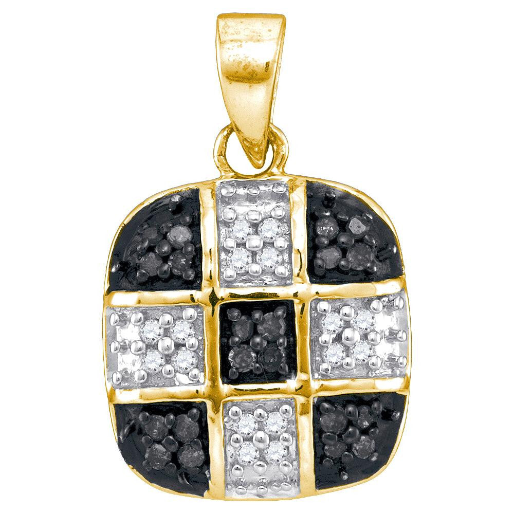 1-5CTW-Diamond BLACK MICRO-PAVE PENDANT