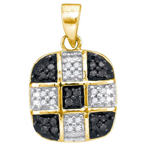 1-5CTW-Diamond BLACK MICRO-PAVE PENDANT