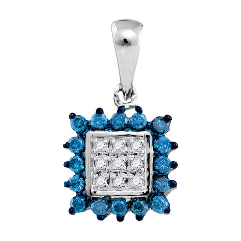 1-3CTW-Diamond FASHION BLUE PENDANT