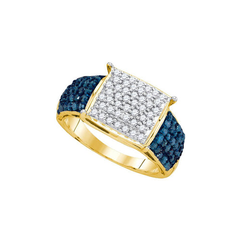 1 CTW-Diamond FASHION BLUE RING