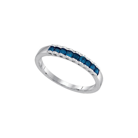 1-4CTW-Diamond BLUE  RING