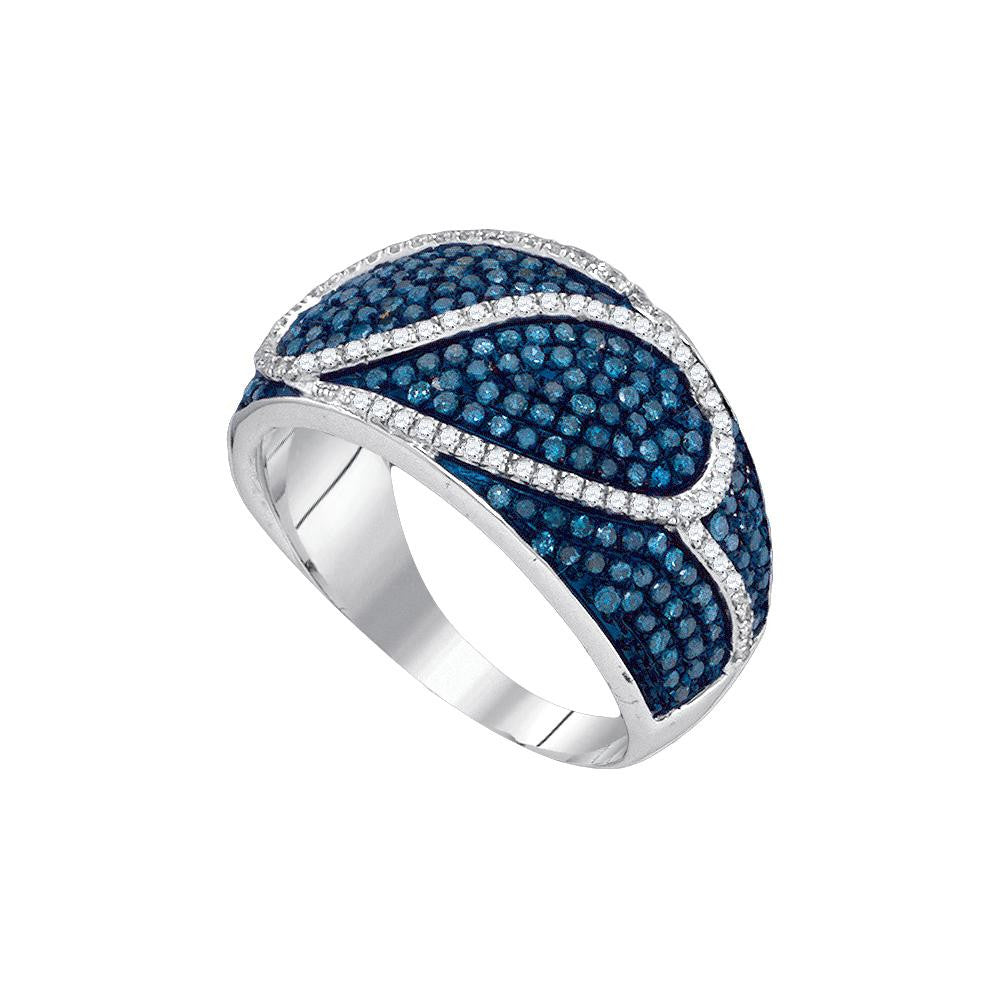 1 CTW-Diamond FASHION BLUE RING