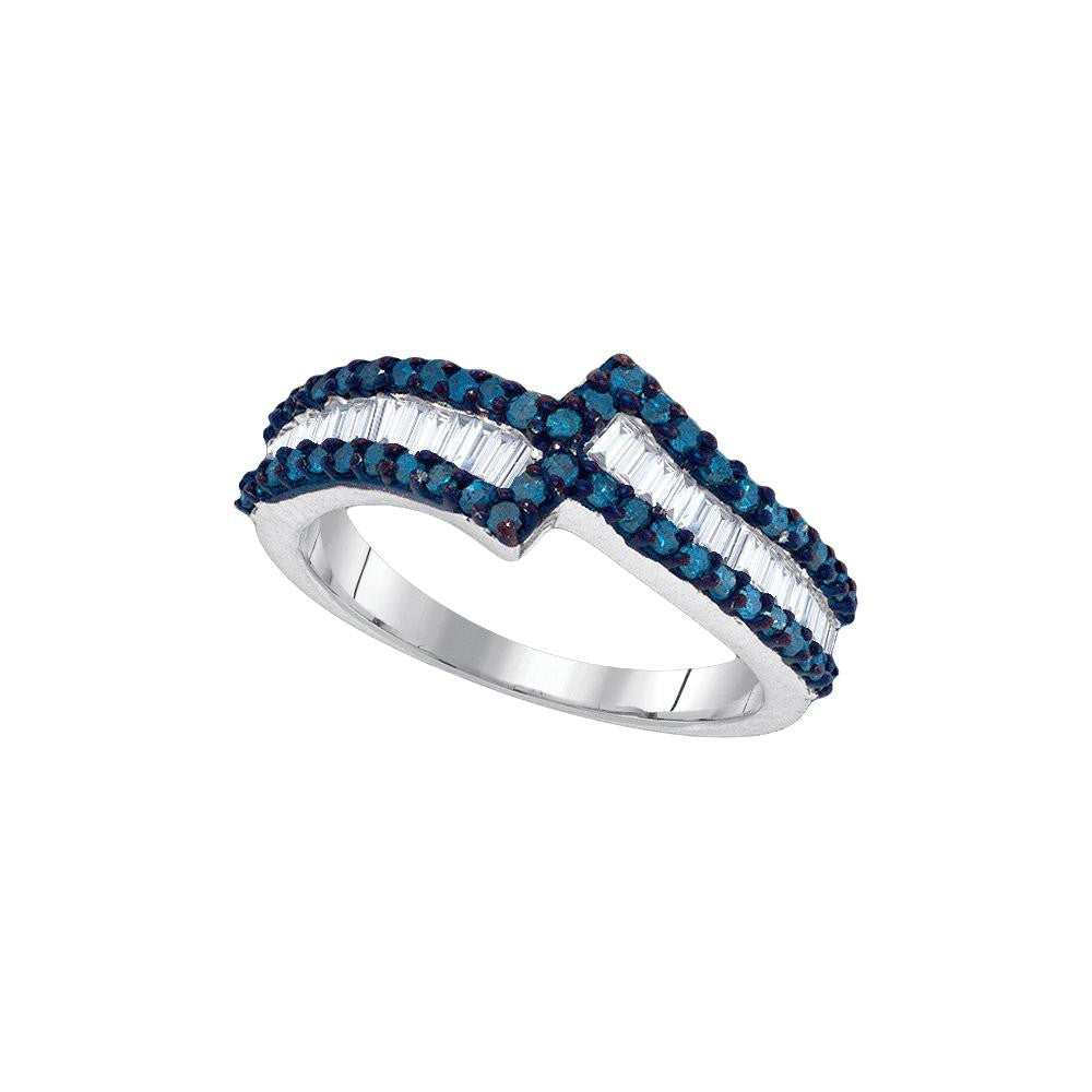 3-4CTW-Diamond BLUE  BAND