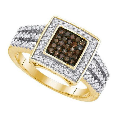 10K Yellow-gold 0.50CTW COGANC DIAMOND MICRO-PAVE RING