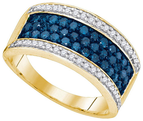 1 CTW-Diamond FASHION BLUE BAND