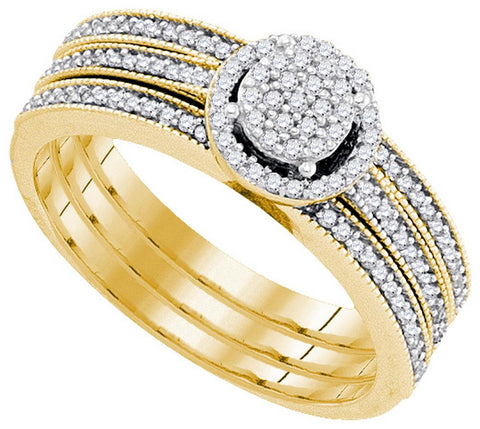 1-3CTW-Diamond MICRO-PAVE BRIDAL RING