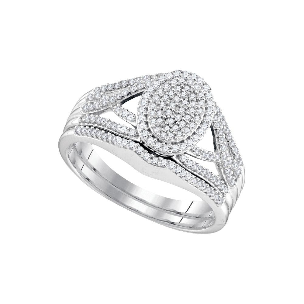 3-8CTW-Diamond MICRO-PAVE BRIDAL RING