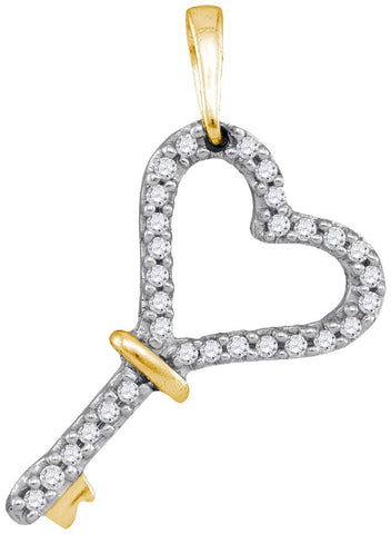 1-8CTW-Diamond KEY PENDANT