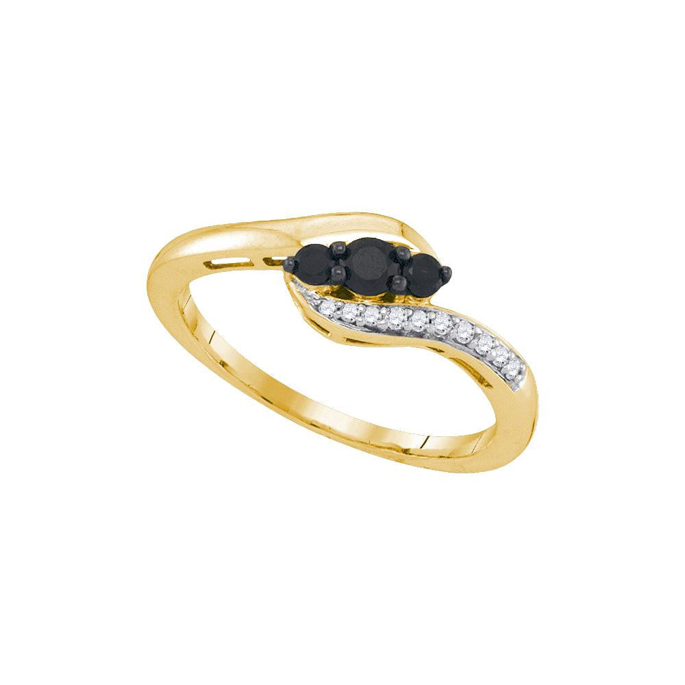 1-4CTW-Diamond FASHION BLACK RING