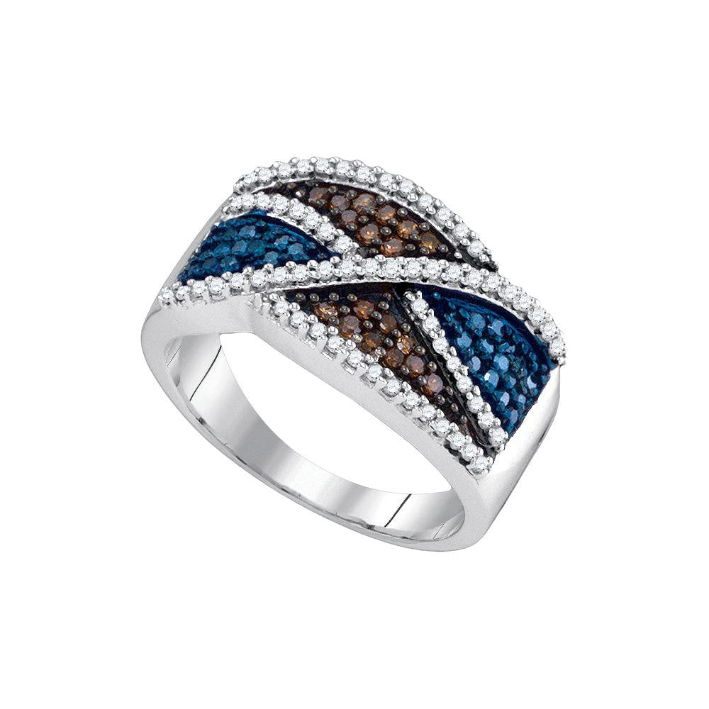 5-8CT-Diamond BLUE  RING