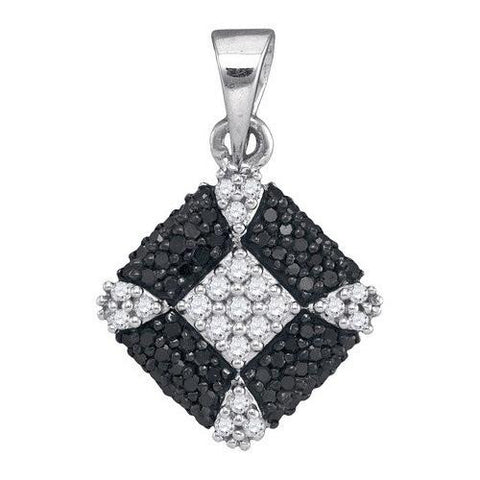 925 Sterling Silver White 0.25CT DIAMOND FASHION PENDANT