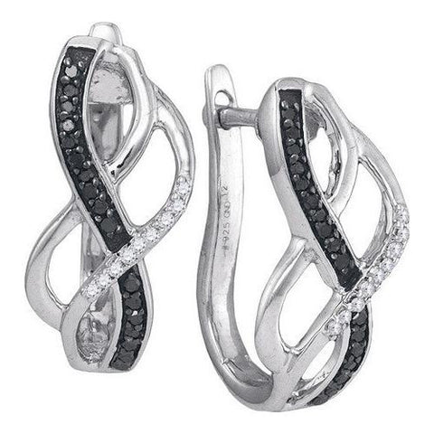 925 Sterling Silver White 0.25CT DIAMOND FASHION EARRING