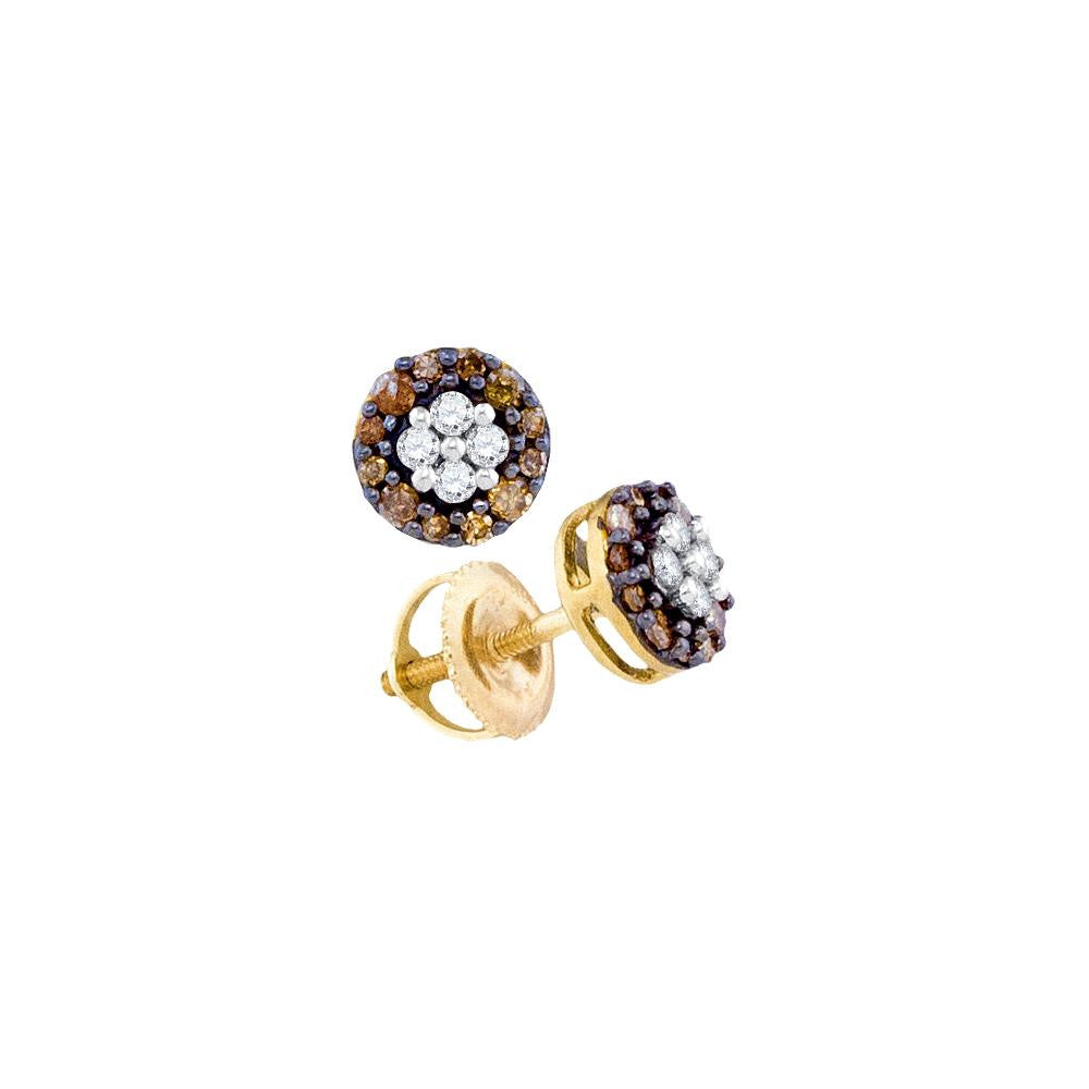 1-3CT-Diamond BROWN  EARRING