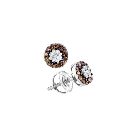 1-3CT-Diamond BROWN  EARRING