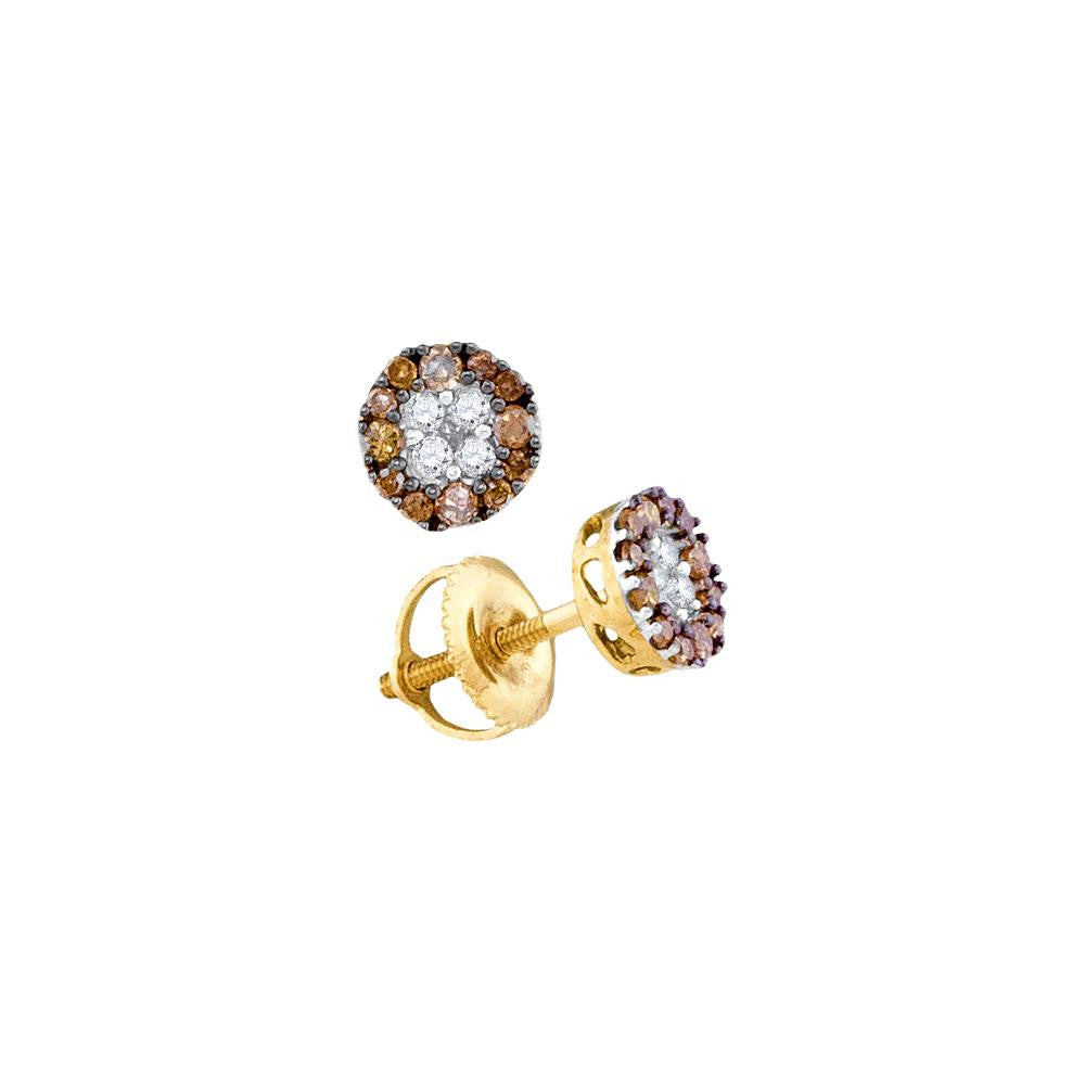 1-3CT-Diamond BROWN  EARRING