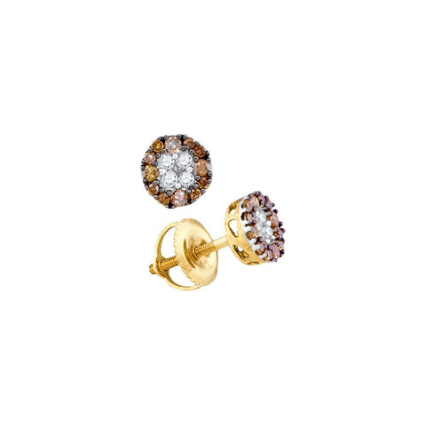 1-3CT-Diamond BROWN  EARRING