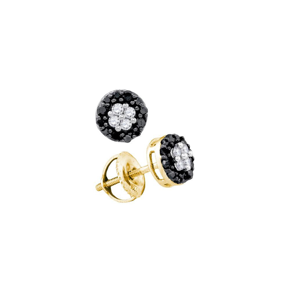 1-3CT-Diamond BLACK  EARRING