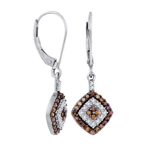 1-2CTW-Diamond BROWN  EARRING