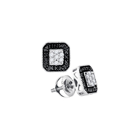 1-4CTW-Diamond FASHION BLACK EARRING