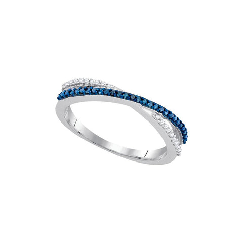 1-6CTW-Diamond FASHION BLUE RING