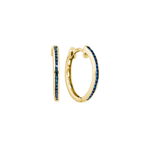 1-10CTW-Diamond FASHION BLUE EARRING