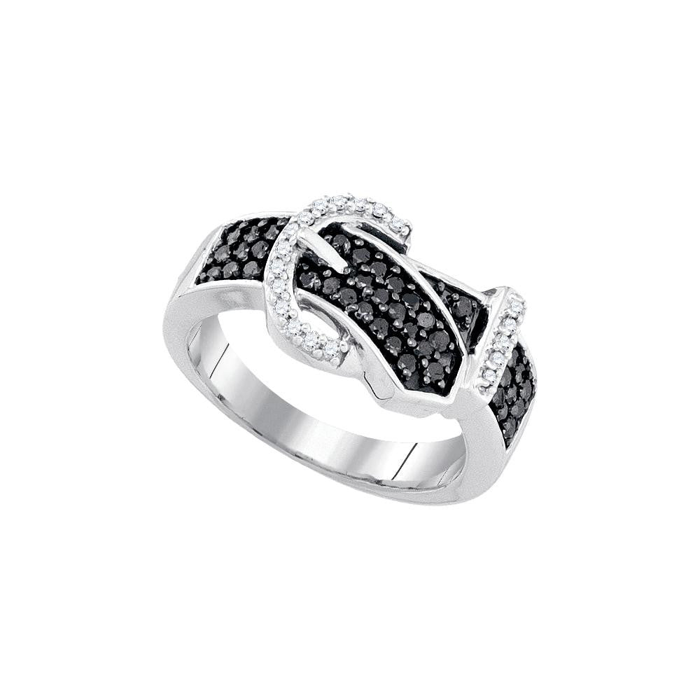 1-2CTW-Diamond FASHION BLACK RING