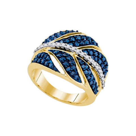 1 CTW-Diamond FASHION BLUE RING