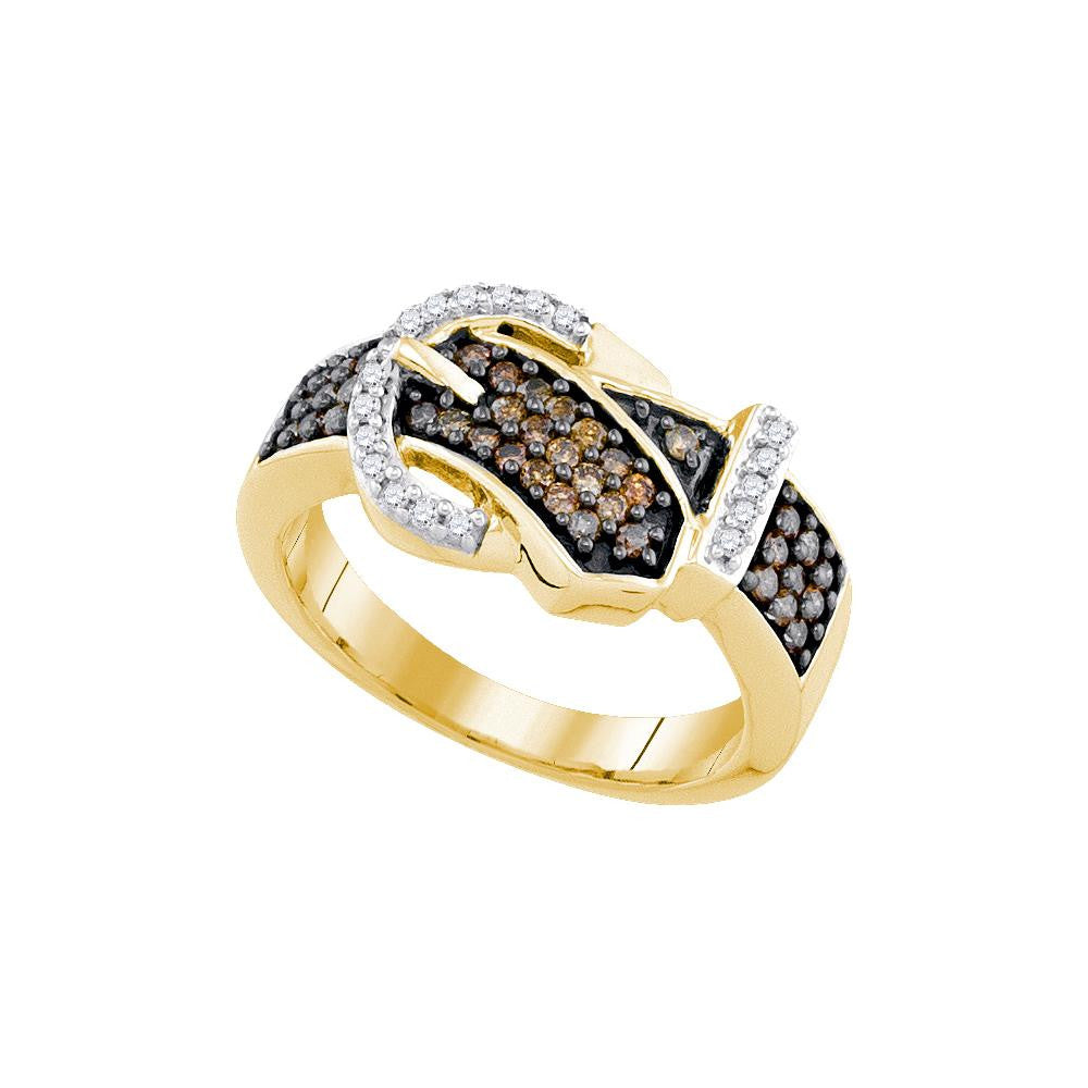 1-2CTW-Diamond FASHION BROWN RING