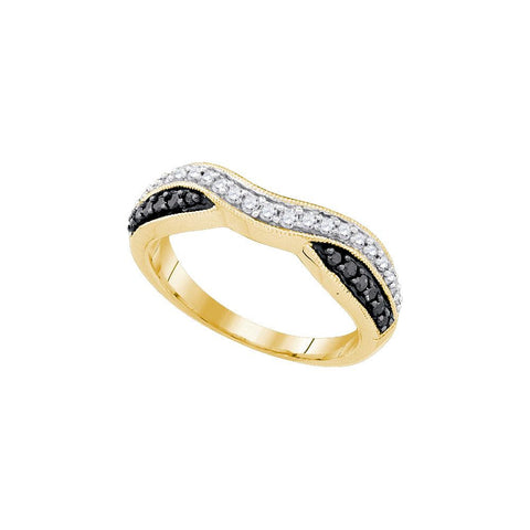 1-3CTW-Diamond BLACK  RING