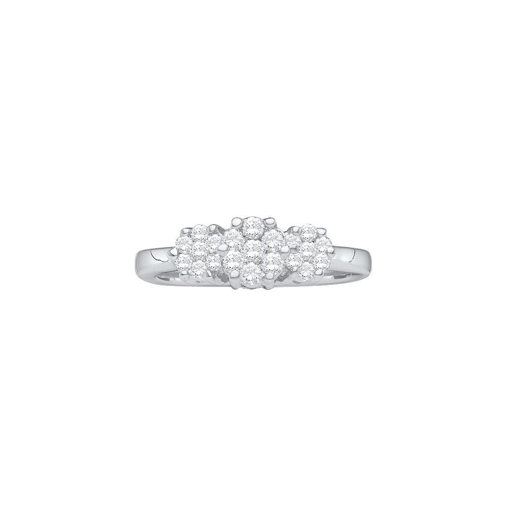 1-2CT-Diamond FLOWER RING