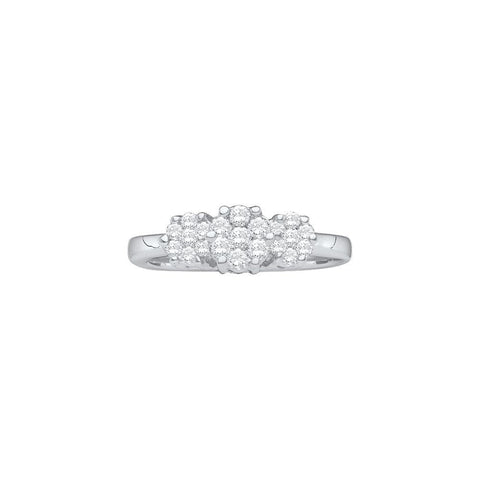 1-2CT-Diamond FLOWER RING