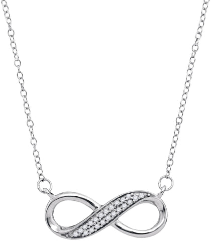 1-6CTW-Diamond INFINITY NECKLACE