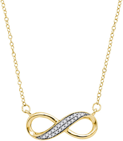 1-6CTW-Diamond INFINITY NECKLACE