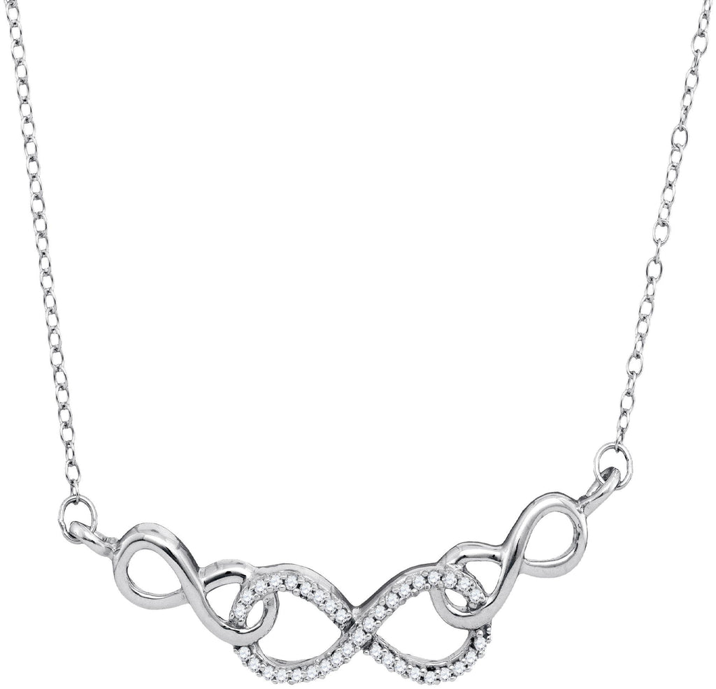 1-5CTW-Diamond INFINITY NECKLACE