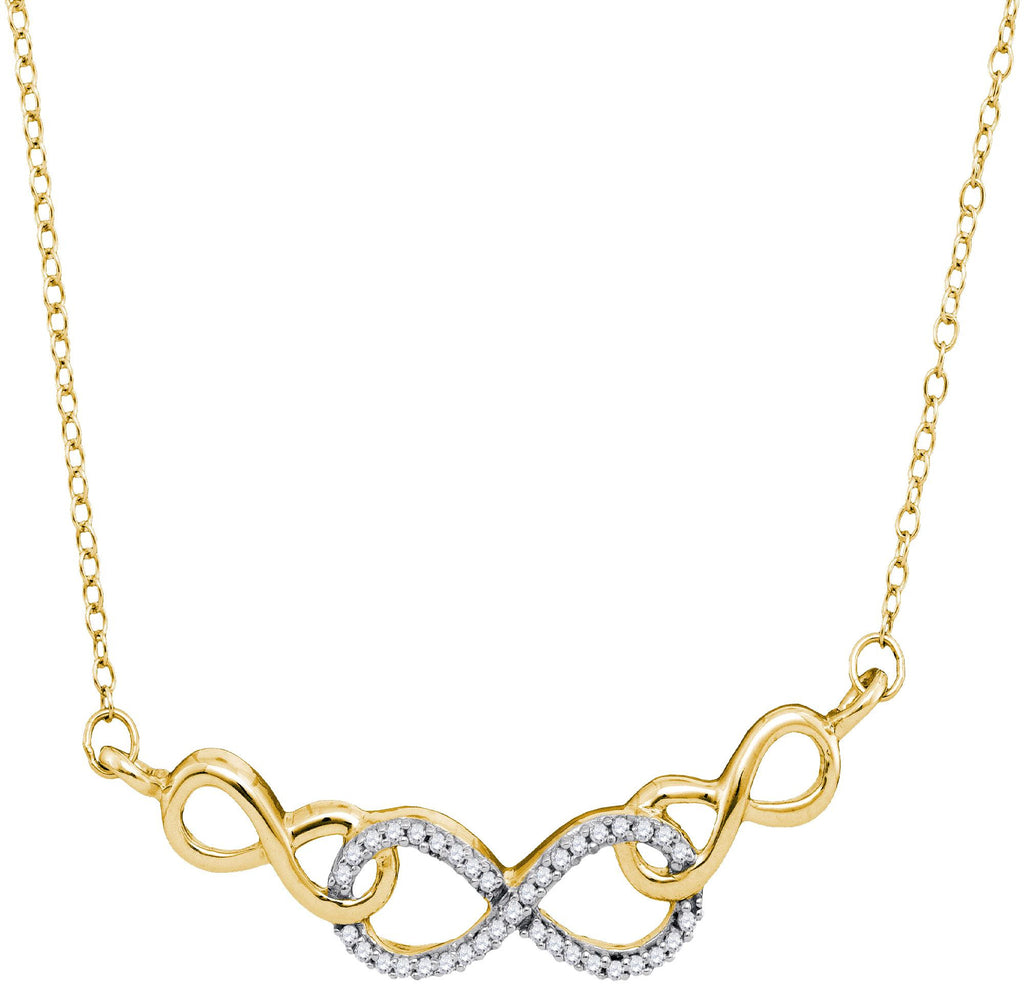 1-5CTW-Diamond INFINITY NECKLACE