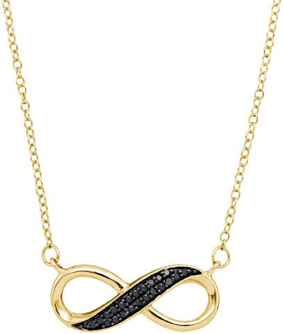 1-6CTW-Diamond INFINITY NECKLACE