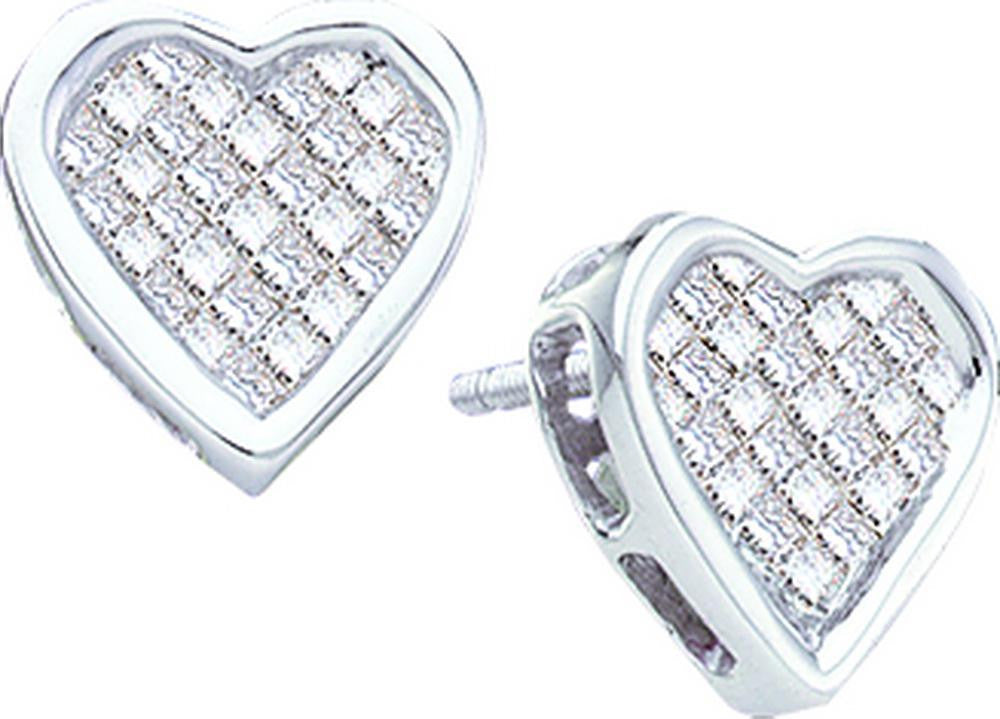 1-2CTW-Diamond HEART EARRING