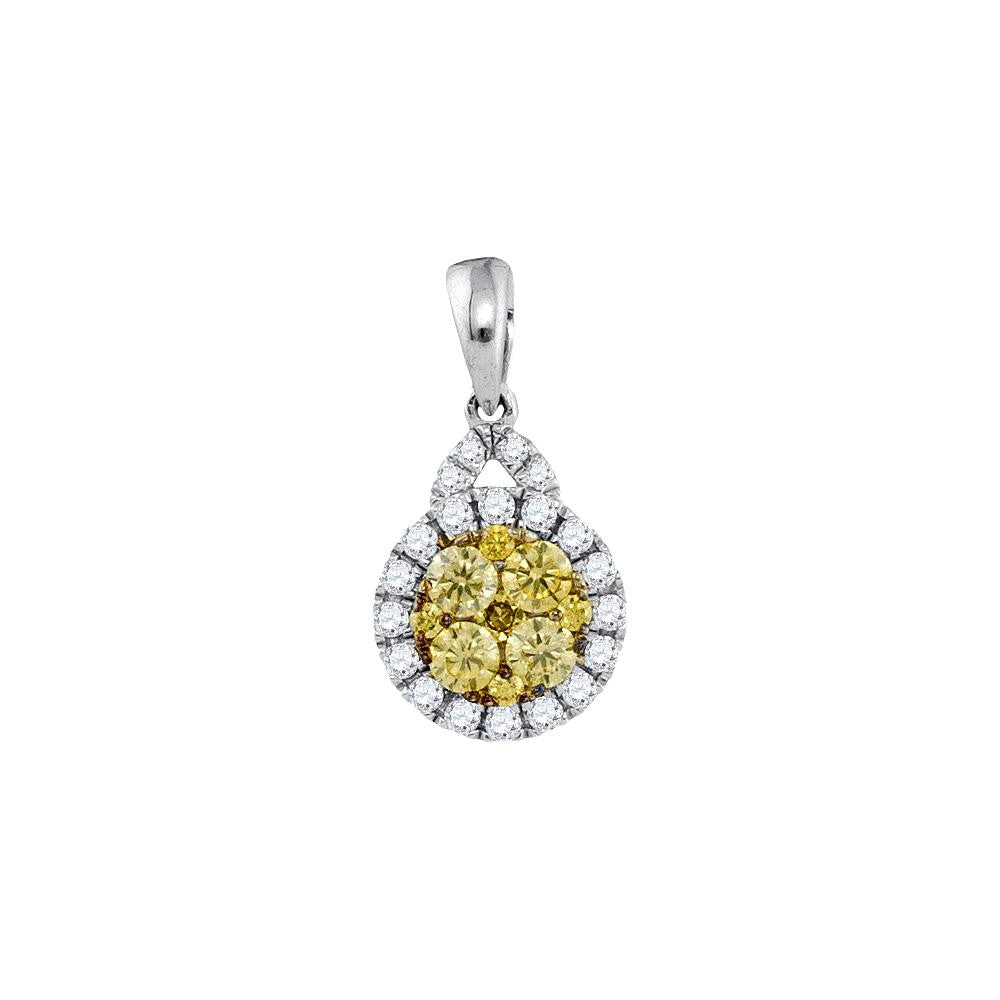 5-8CTW-Diamond YELLOW  PENDANT