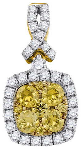 1 CTW-Diamond FASHION YELLOW PENDANT