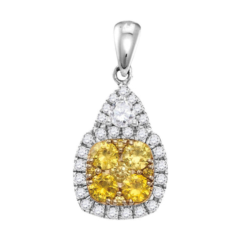 7-8CTW-Diamond FASHION YELLOW PENDANT